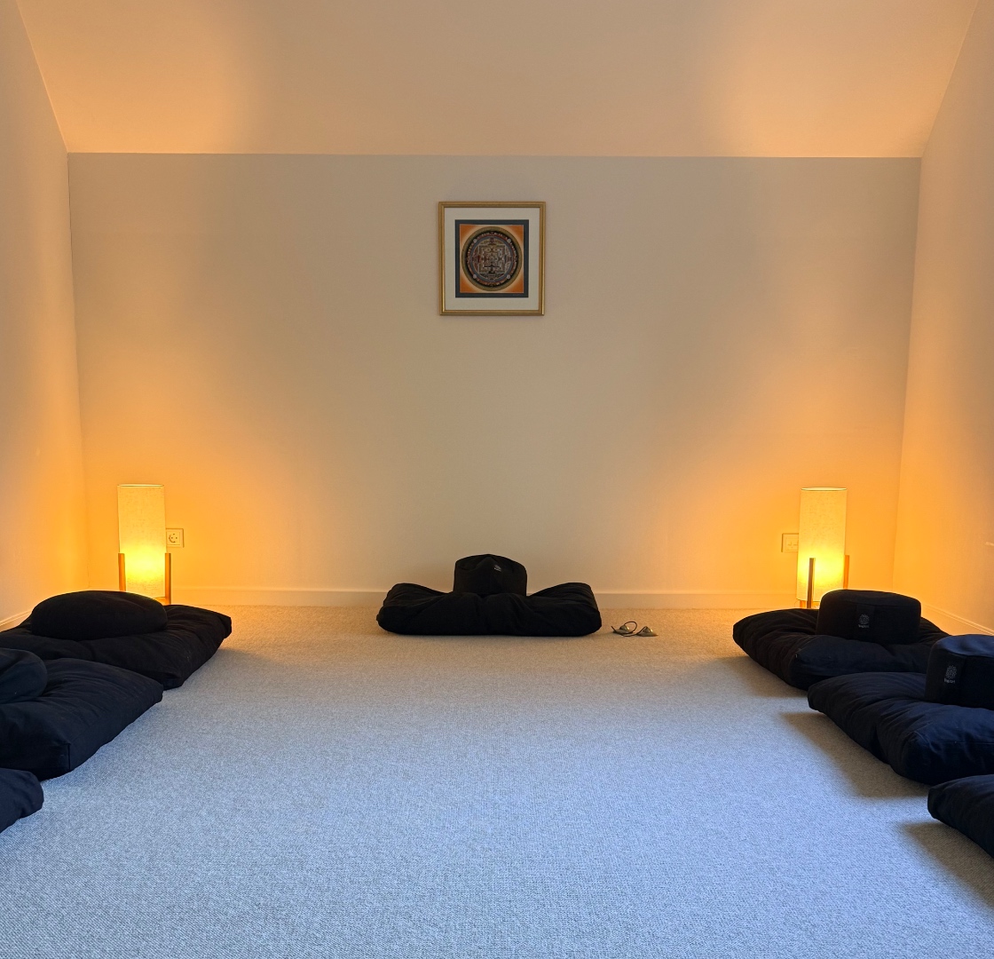 Meditatieruimte in Oisterwijk met meditatiekussens